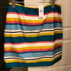 Multi-colored skirt from Loft. Size 0.